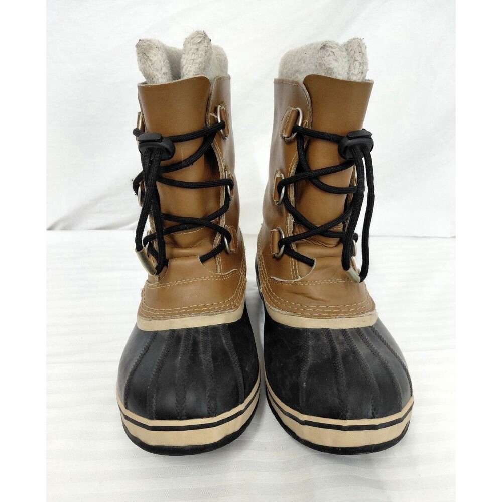 Sorel 1964 Pac Waterproof Winter Snow Boots Camel Black Women’s US 6 EU 38